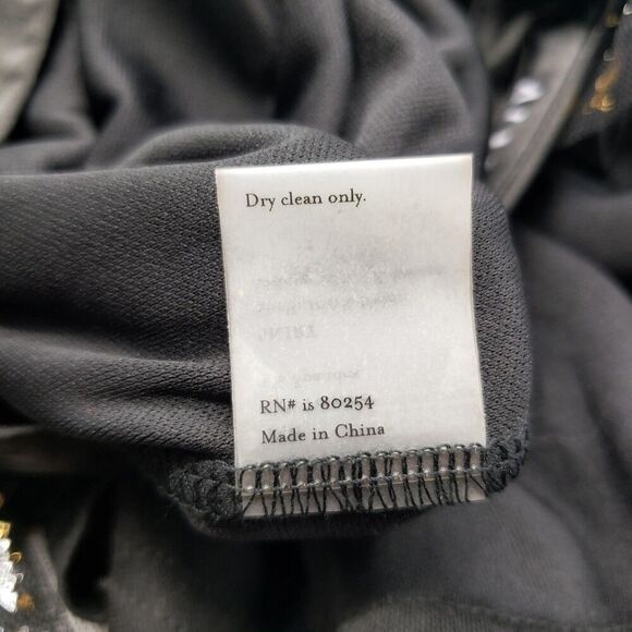 Alyce Paris Skirt Women XS Black Gold Star Tulle Maxi Witchy Goth Whimsygoth - Picture 8 of 11